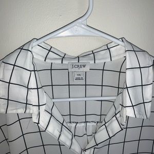 J Crew Button-up, Windowpane print